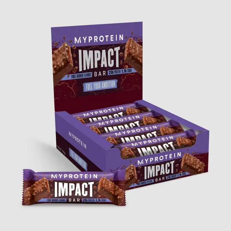 Myprotein Impact Protein Fudge Brownie Bar , 12x64 gramas