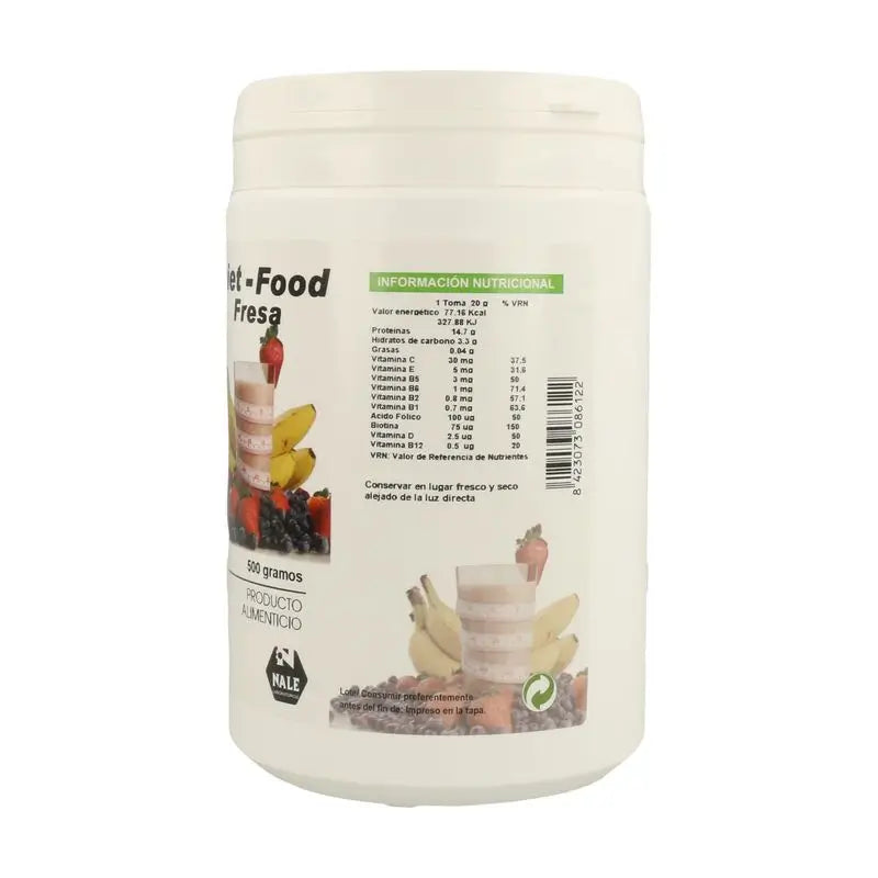 Nale Diet Food Batido de sabor a morango 500Gr