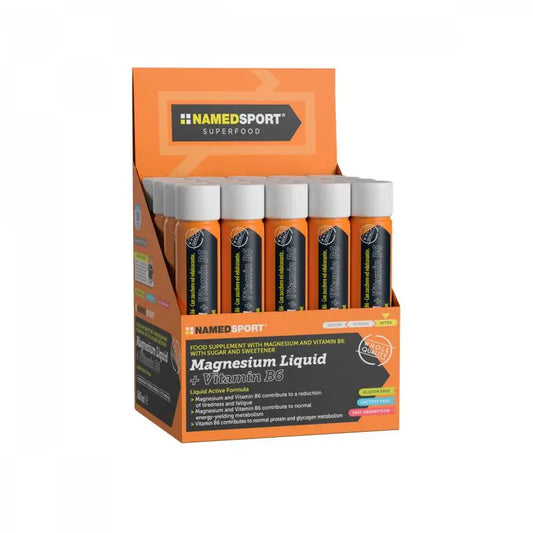 Named Sport Supplement Magnésio Líquido+Vitamina B6 , 1 ampola x 25 ml