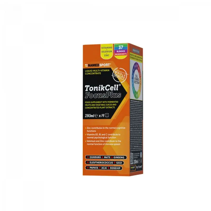 Nomeado Sport Vitamins & Minerals Tonikcell® Focusplus , 1 frasco de 280 ml