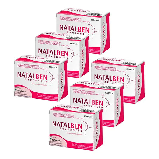 Natalben Lactation , 6 x 60 cápsulas