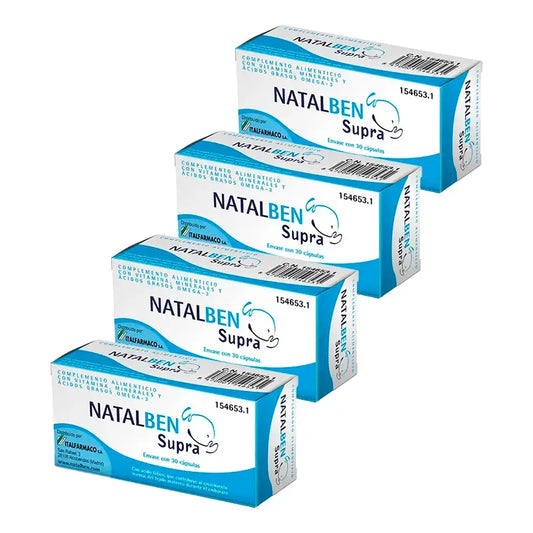 Natalben Supra Nutraceutical , 4 x 30 cápsulas