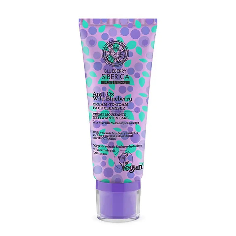 Natura Siberica Anti-Ox Wild Blueberry Crema Facial Limpiadora Na, 100 ml