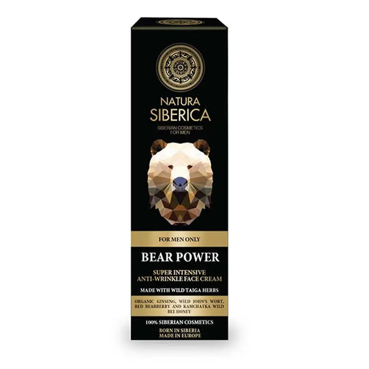 Natura Siberica Ns Men Bear Power Men Crema Facial Antiarrugas Na, 50 ml