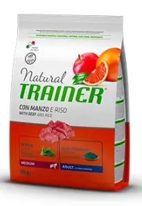 Natural Trainer Canine Adult Medium Buey 3Kg, pienso para perros