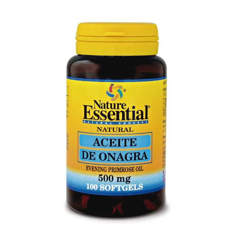 Nature Essential Aceite De Onagra 500 Mg , 100 perlas