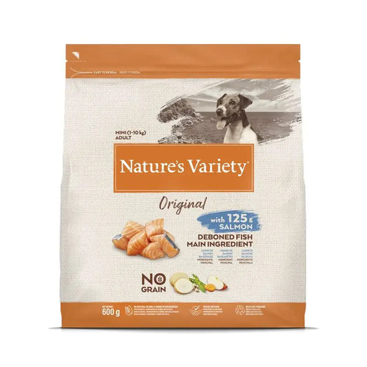 Nature'S Variety Canine Adult Original Mini Salmon 600Gr, pienso para perros