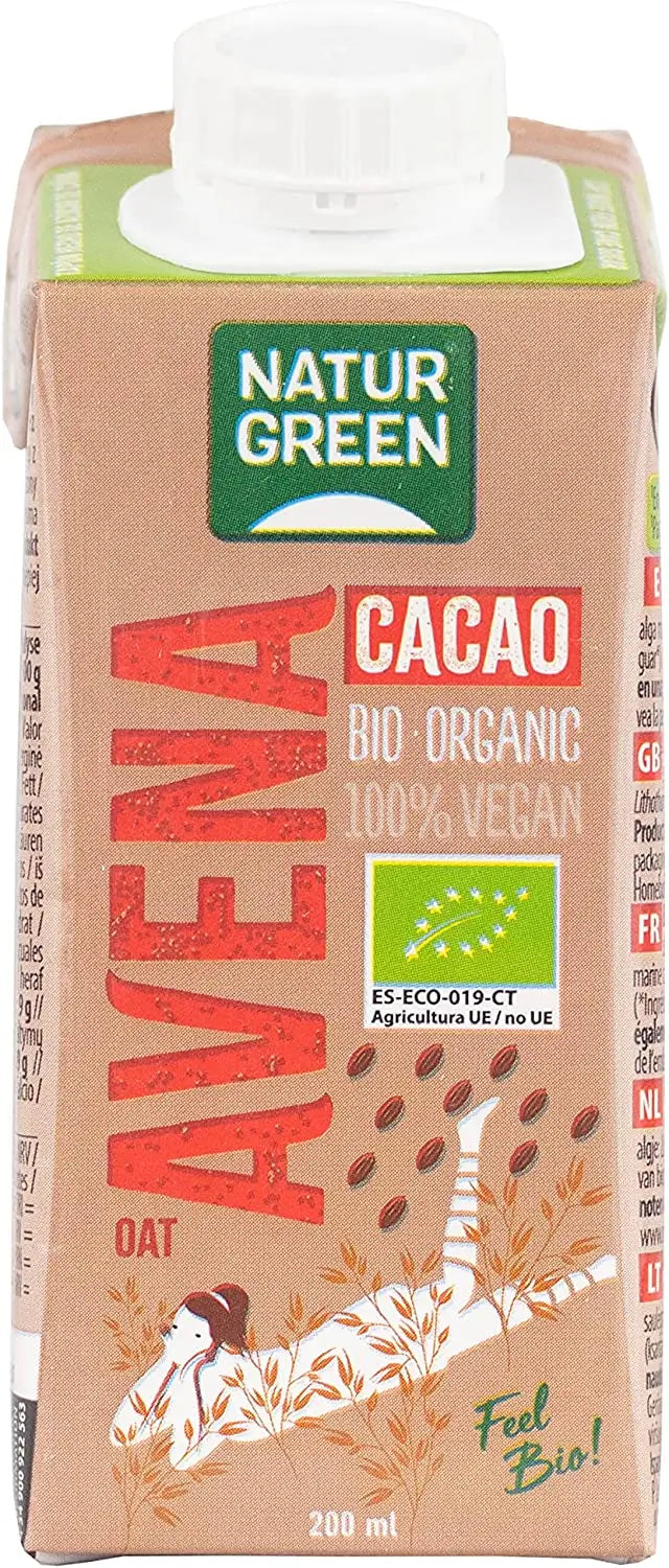 Bebida de Chocolate com Aveia Naturgreen, 200Ml