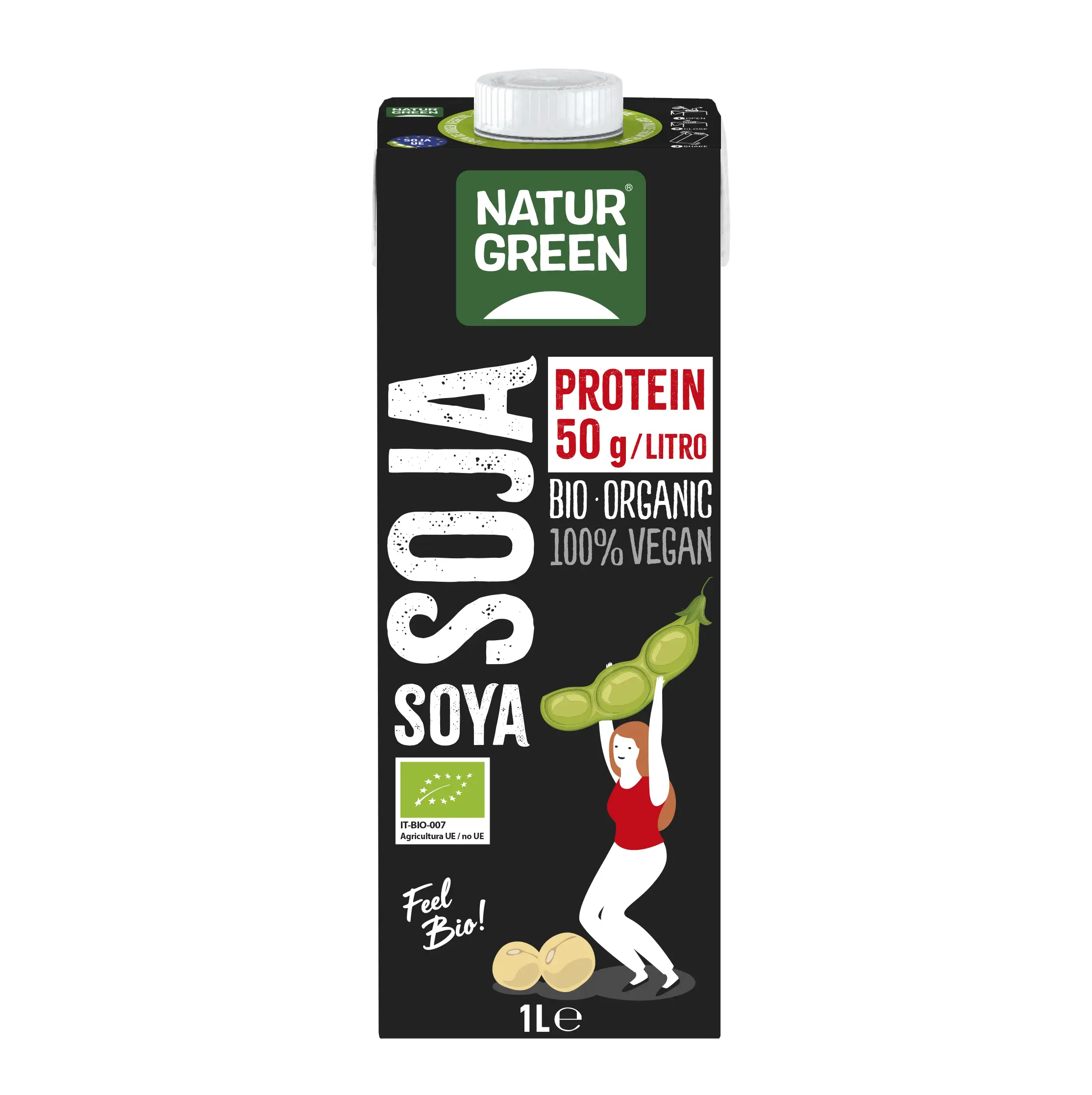 Naturgreen Bebida de Proteína de Soja Bio, 1L