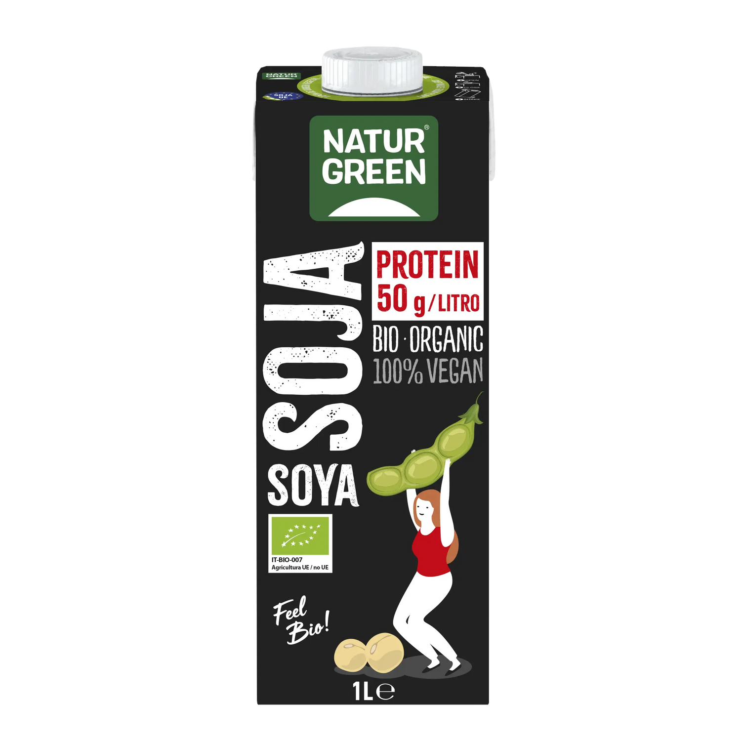 Naturgreen Bebida de Proteína de Soja Bio, 1L