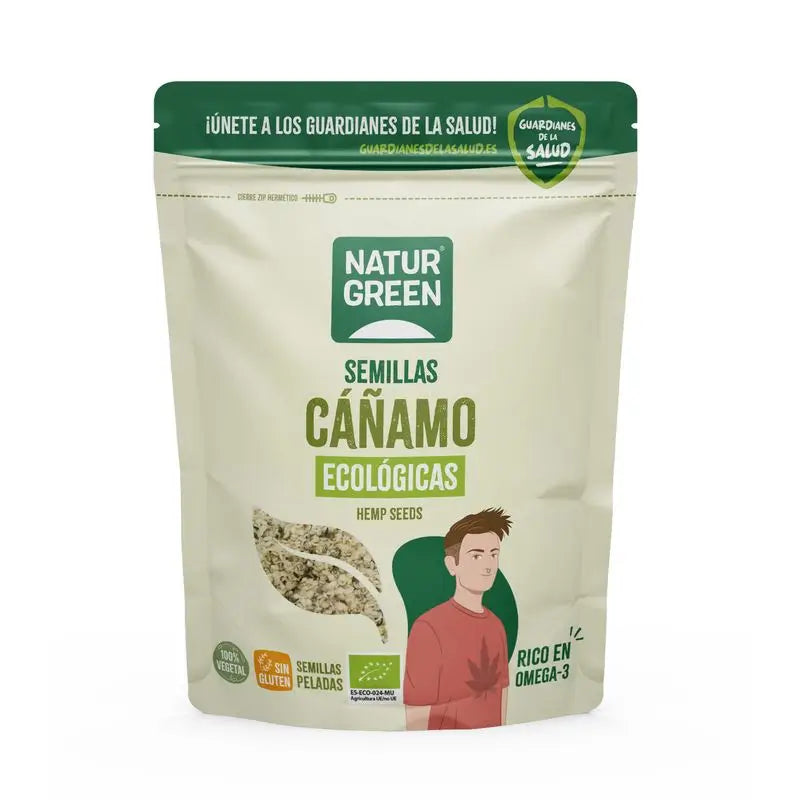 Naturgreen Sementes de Cânhamo Biológicas, 200G