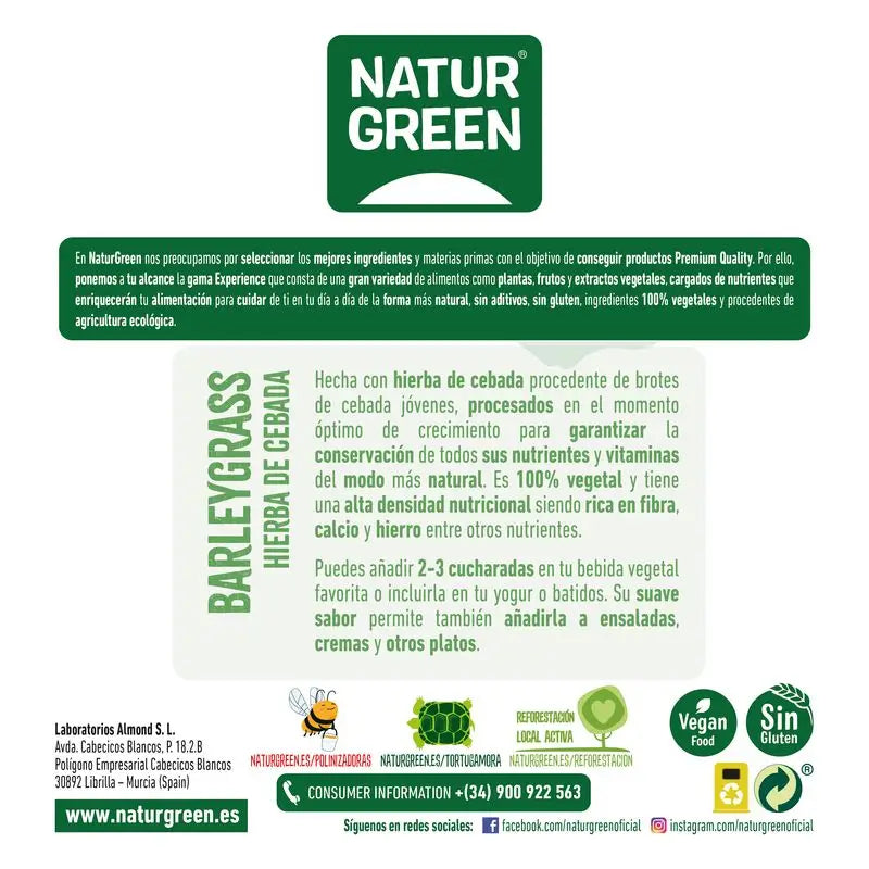 Naturgreen Erva de Cevada Doypack, 150 g