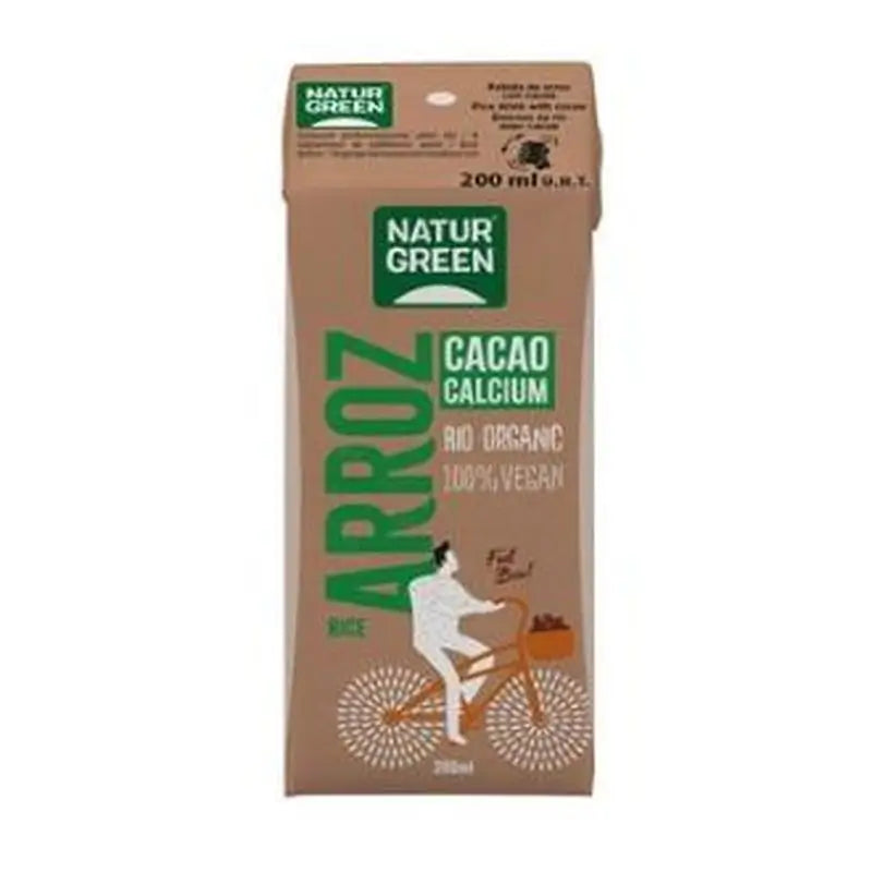 Naturgreen Bebida vegetal de arroz com chocolate e cálcio Mini 200M