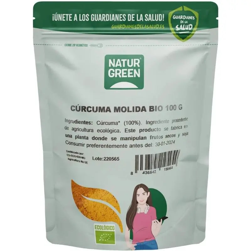 Naturgreen Curcuma Curcuma moída 100Gr. Bio Sg