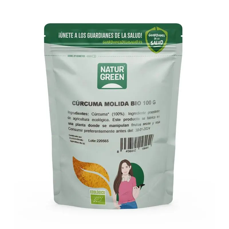 Naturgreen Curcuma Curcuma moída 100Gr. Bio Sg