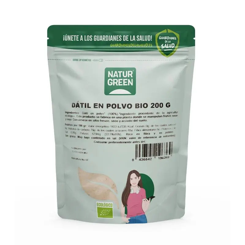 Farinha de Tâmara Biológica Naturgreen, 200 g