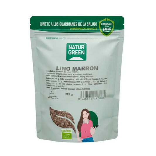 NaturGreen Linhaça Castanha Bio 225g