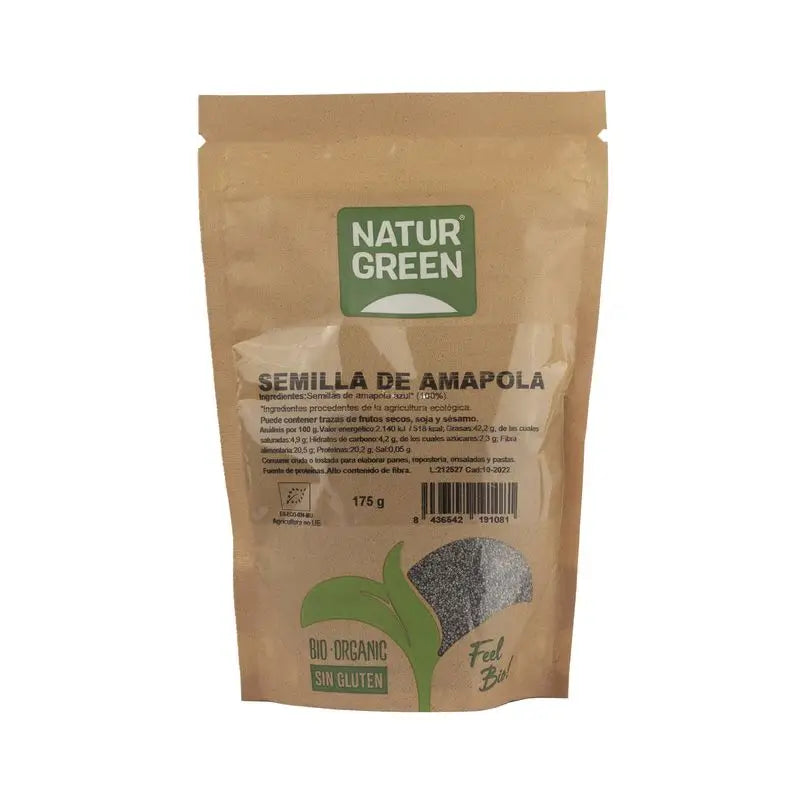 Naturgreen Sementes de Papoila Bio, 175 g