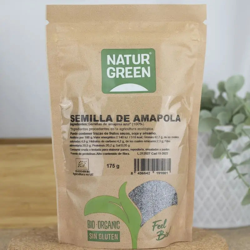 Naturgreen Sementes de Papoila Bio, 175 g