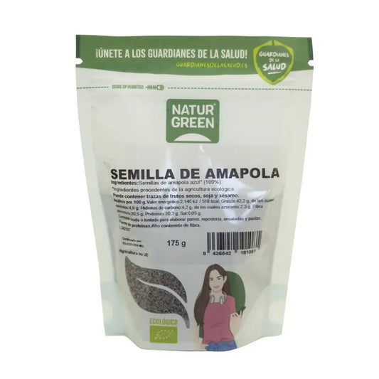 Naturgreen Sementes de Papoila Bio, 175 g