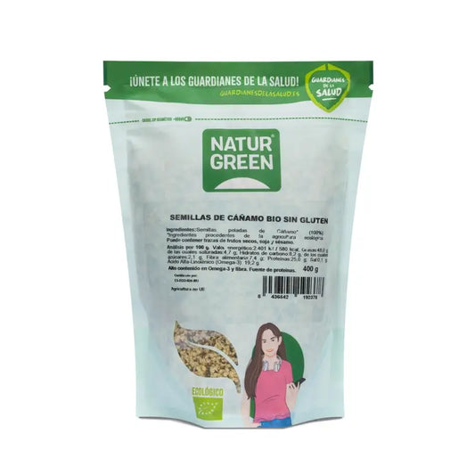 Naturgreen Sementes de Cânhamo Bio, 400 g