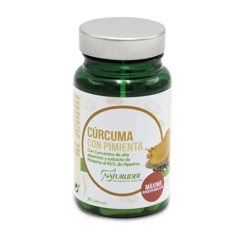 Naturlider Curcuma Con Pimienta , 30 cápsulas