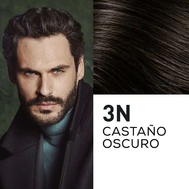 Naturtint Men Tintura Permanente para Cabelo e Barba 3N Sem Amoníaco 3N - Castanho Escuro