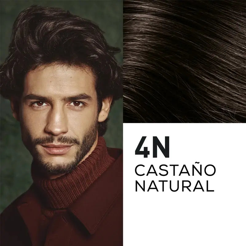 Naturtint Men Coloração Permanente do Cabelo e da Barba para Homem 4N Sem Amoníaco - Castanho Natural