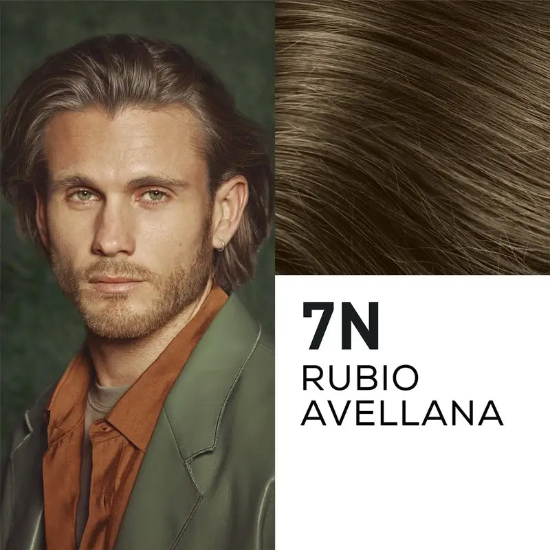 Naturtint Men Coloração Permanente do Cabelo e da Barba para Homem Sem Amoníaco 7N - Louro Avelã