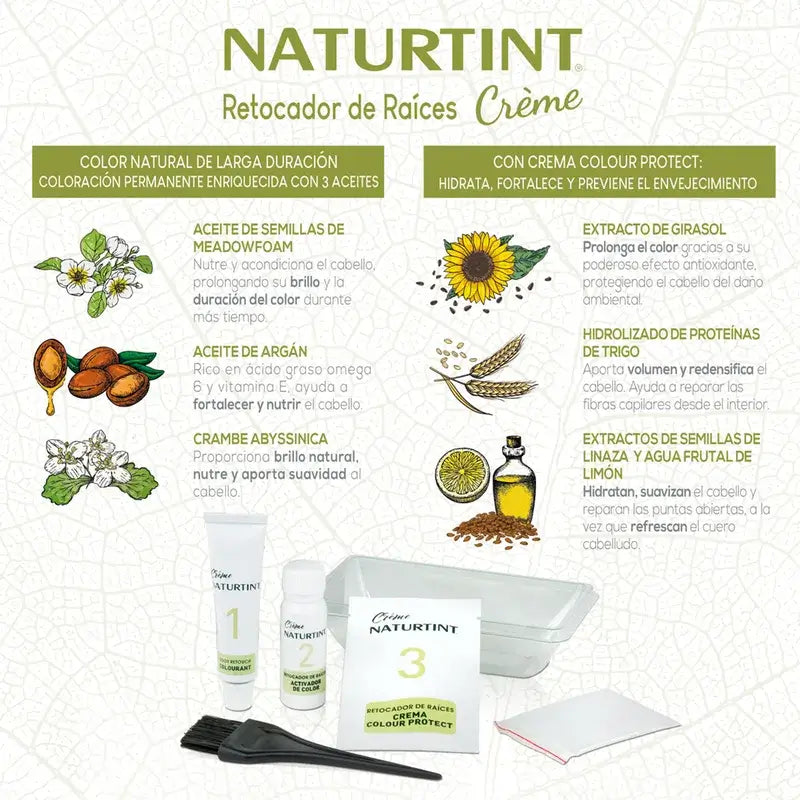 Naturtint Retocador de Raízes Castanho Claro 150Ml