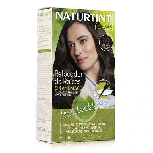 Naturtint Retocador de Raízes Castanho Escuro 150Ml