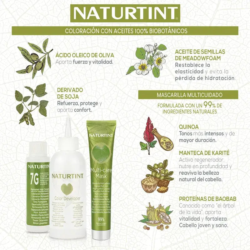 Naturtint Coloração Permanente Sem Amoníaco 4N - Castanho Natural