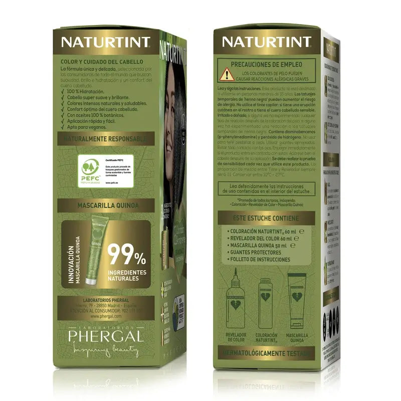 Naturtint Coloração Permanente Coloração Permanente Sem Amoníaco 6G - Louro Escuro Dourado