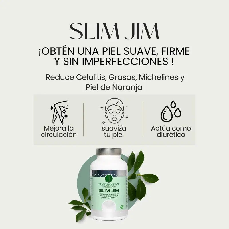 Naturvent Anti-Cellulite Slim Jim, 100 cápsulas