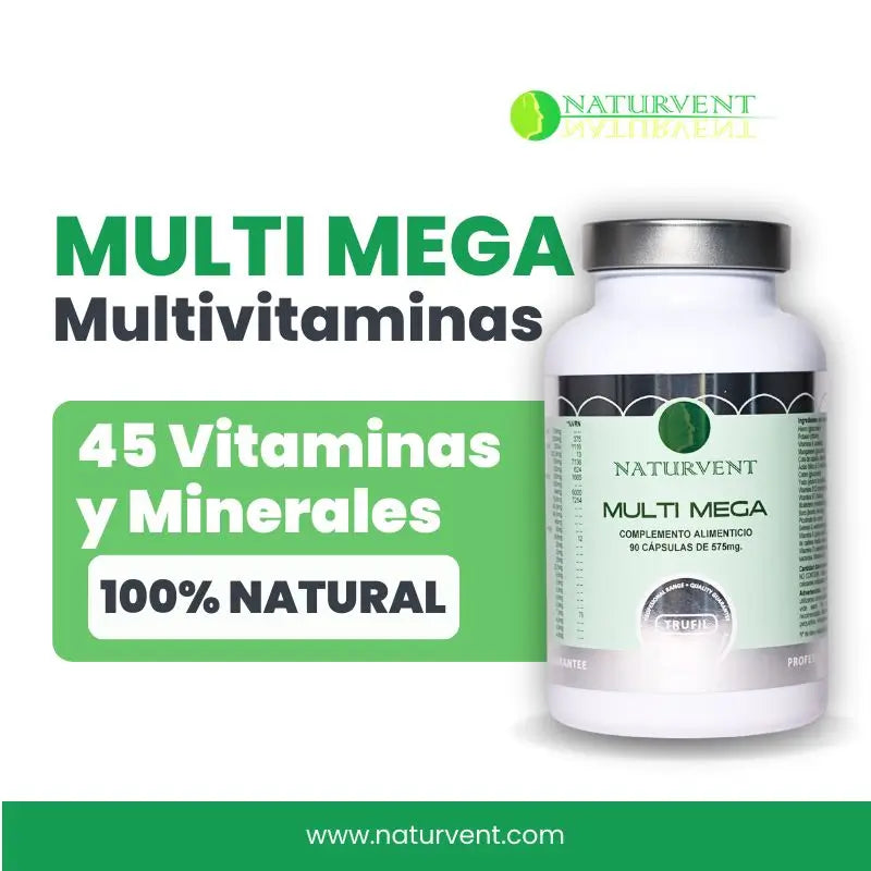 Naturvent Multivitamins Multi Mega Multivitamin, 90 cápsulas