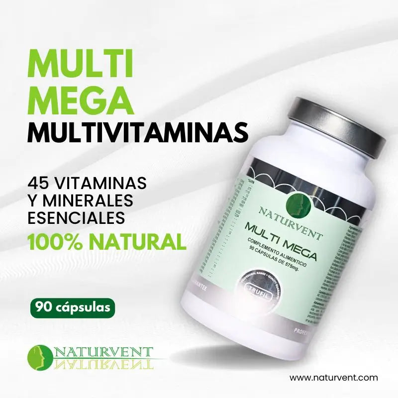 Naturvent Multivitamins Multi Mega Multivitamin, 90 cápsulas