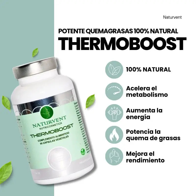 Naturvent Thermoboost Queimador de Gordura, 90 cápsulas