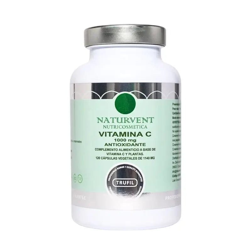 Naturvent Vitamins Vitamina C, 120 cápsulas