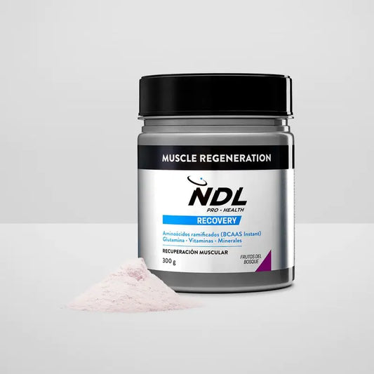 NDL Pro-Health Regeneração Muscular, BCAAs 2:1:1, Glutamina, Frutos do Bosque em Pó 300 g