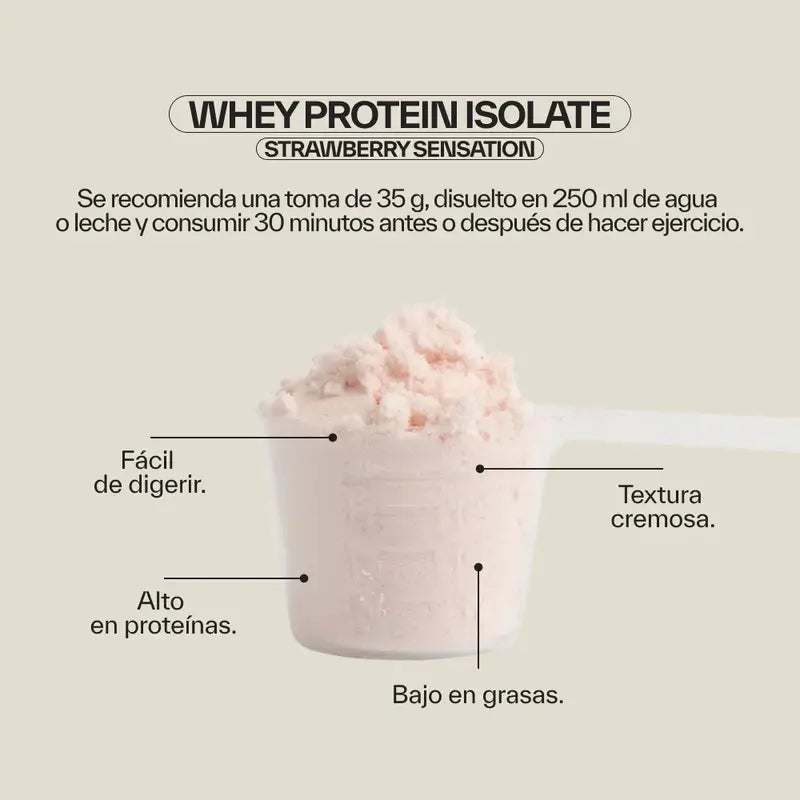 Ndl Pro-Health Whey Protein Isolate - Proteína Isolada, Strawberry Sensation , 1 kg