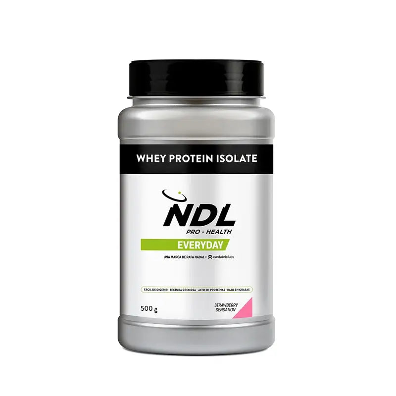 Ndl Pro-Health Whey Protein Isolate - Proteína Isolada, Strawberry Sensation , 500 g