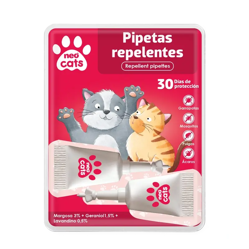 Neo Cats Anti-Insect Repellent Pipetas 2 peças