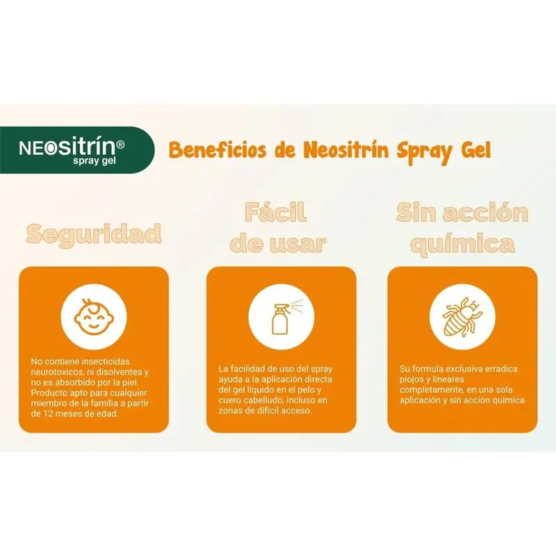 NEOsitrin® Anti-piolhos Gel Líquido Spray 100 ml