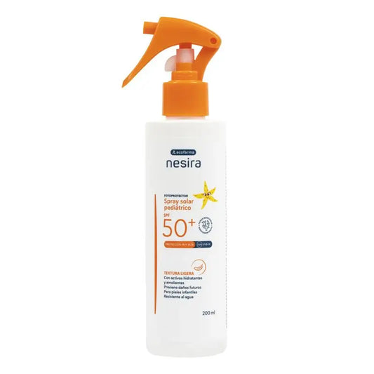 Nesira Spray Solar Pediátrico Spf50+ , 200 ml