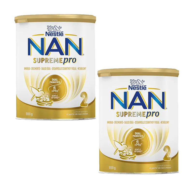 Nestlé Nan Supreme Pro 2 Fórmula, 2X800 g