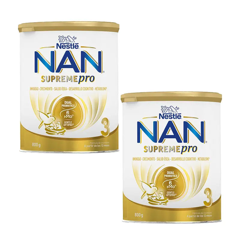 Leite para crescimentos Nestlé Nan Supreme Pro 3, 2X800 g