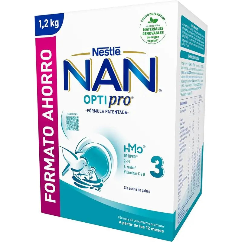 Leite para Crescimento Nestlé Nan Optipro 3, 1200g