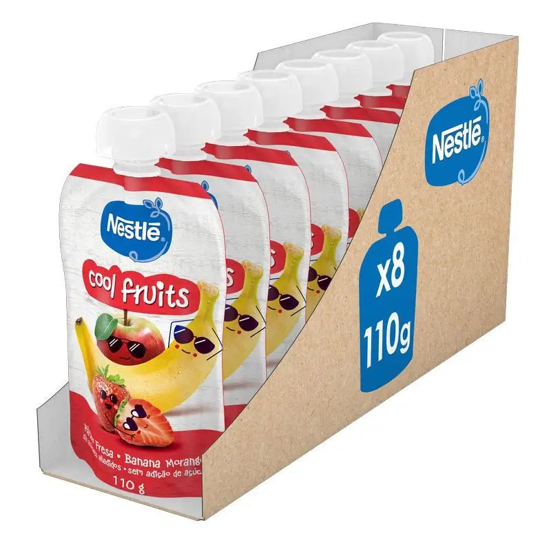 NESTLÉ Pack Purée Cool Fruits Sachê , 110g x 8 unidades