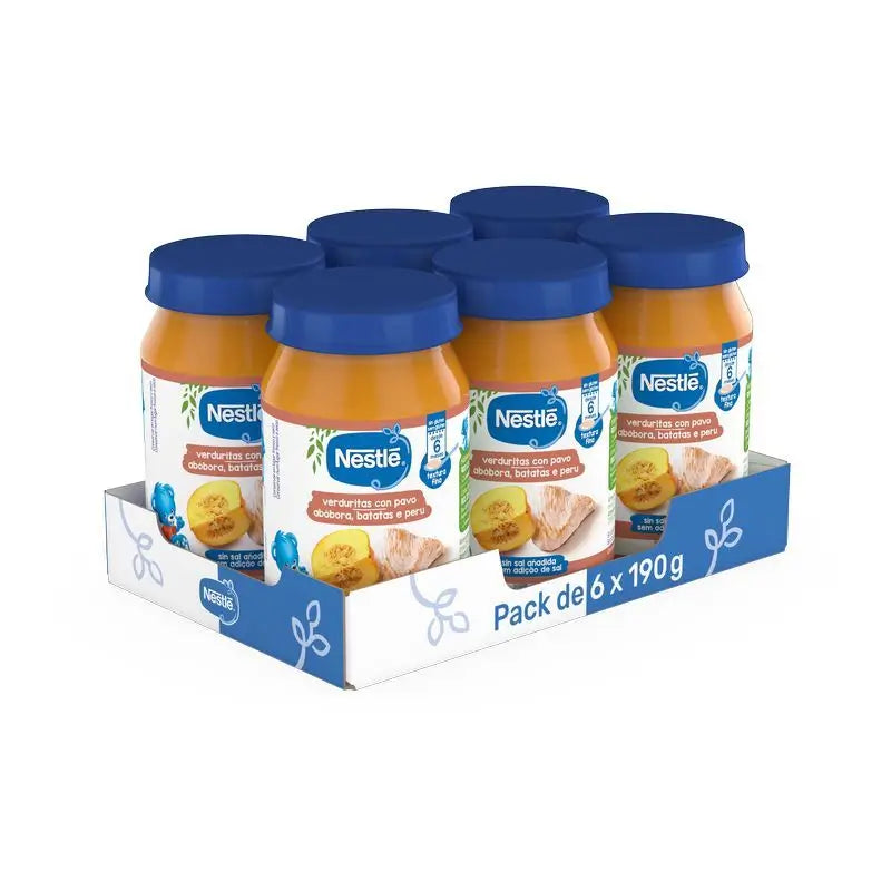 NESTLÉ Pack Tarteletes de Legumes com Peru , 190g x 6 unidades