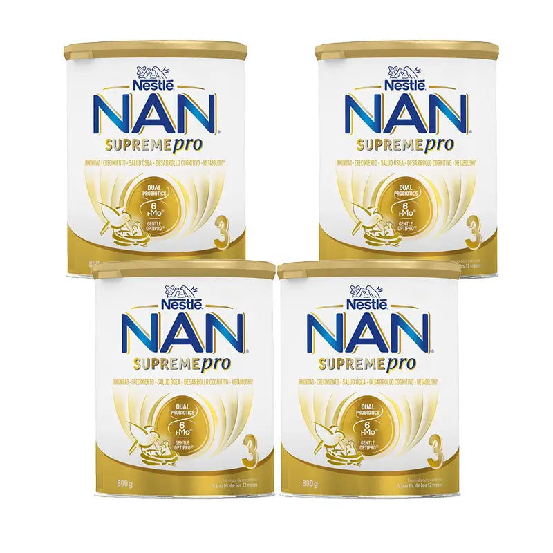 Leite para crescimentos Nestlé Nan Supreme Pro 3, 4X800 g